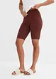 Comfortabele high waist biker short van geribde jersey, bonprix