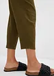 Wijde jersey broek van crêpe, cropped, bonprix
