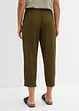 Wijde jersey broek van crêpe, cropped, bonprix