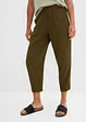 Wijde jersey broek van crêpe, cropped, bonprix