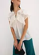 Blouse van chiffon met volants, bonprix