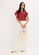 Blouse van chiffon met volants, bonprix