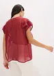 Blouse van chiffon met volants, bonprix