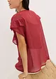 Blouse van chiffon met volants, bonprix