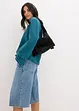 Jeans bermuda mid waist, low stretch, bonprix
