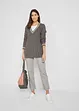 Stretch broek met rechte pijpen, mid waist, bonprix