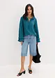 Jeans bermuda mid waist, low stretch, bonprix