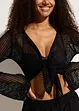 Kort vest in gehaakte look, bonprix
