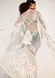 Transparante strandkimono met kant, bonprix