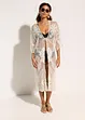 Transparante strandkimono met kant, bonprix