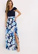 Carmen jurk met draperie en riem, bonprix