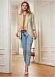 Jeans met bloemenborduursel, bonprix
