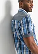 Overhemd met korte mouwen en denim details, bonprix
