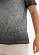 Henley shirt van biologisch katoen in washed out look, bonprix