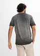 Henley shirt van biologisch katoen in washed out look, bonprix