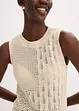Gebreide ajour top met lurex, bonprix