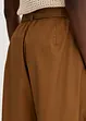 Katoenen popeline broek met riem (2-dlg set), bonprix