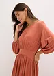 Jersey jurk met plooitjes, bonprix