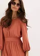 Jersey jurk met plooitjes, bonprix