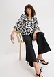 Blouse met korte mouwen van gestructureerd materiaal, bonprix