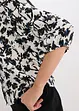 Blouse met korte mouwen van gestructureerd materiaal, bonprix