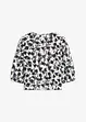 Blouse met korte mouwen van gestructureerd materiaal, bonprix
