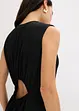 Midi-jurk van gestructureerde jersey met uitgesneden rug, bonprix
