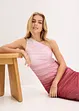 One shoulder jurk met mesh inzetstuk, bonprix