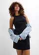 Jurk met spaghettibandjes van interlock (set van 2), bonprix