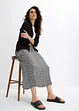 Maxi rok van viscose crinkle, bonprix
