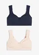 Minimizer T-shirt bh zonder beugels (set van 2), bonprix