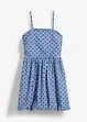 Strapless jurk van katoen, bonprix