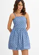 Strapless jurk van katoen, bonprix