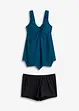 Lange tankini (2-dlg. set) met zigzagzoom, bonprix