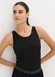Seamless longtop van ribstof, bonprix