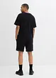 T-shirt en korte broek van zwaar biologisch katoen (2-dlg. set), bonprix
