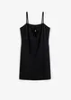 Mini jurk met details van imitatieleer, bonprix