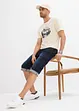 Stretch jeans bermuda, loose fit, bonprix