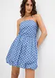 Strapless jurk van katoen, bonprix