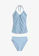Halter tankini (2-dlg. set) met rimpels, bonprix