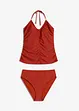 Halter tankini (2-dlg. set) met rimpels, bonprix