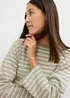 Gestreept shirt van puur biologisch katoen, bonprix