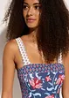 Bandeau badpak met brede bandjes, bonprix