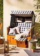 Strandkorf met geruite bekleding, bonprix