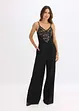 Jersey jumpsuit met kant, bonprix