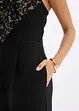 Jersey jumpsuit met kant, bonprix