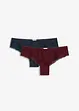 Brazilian slip met kant en biologisch katoen (set van 4), bonprix