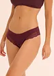 Brazilian slip met kant en biologisch katoen (set van 4), bonprix