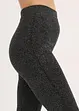 Thermo legging van glittergaren, bonprix