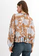 Chiffon blouse met ruches, bonprix